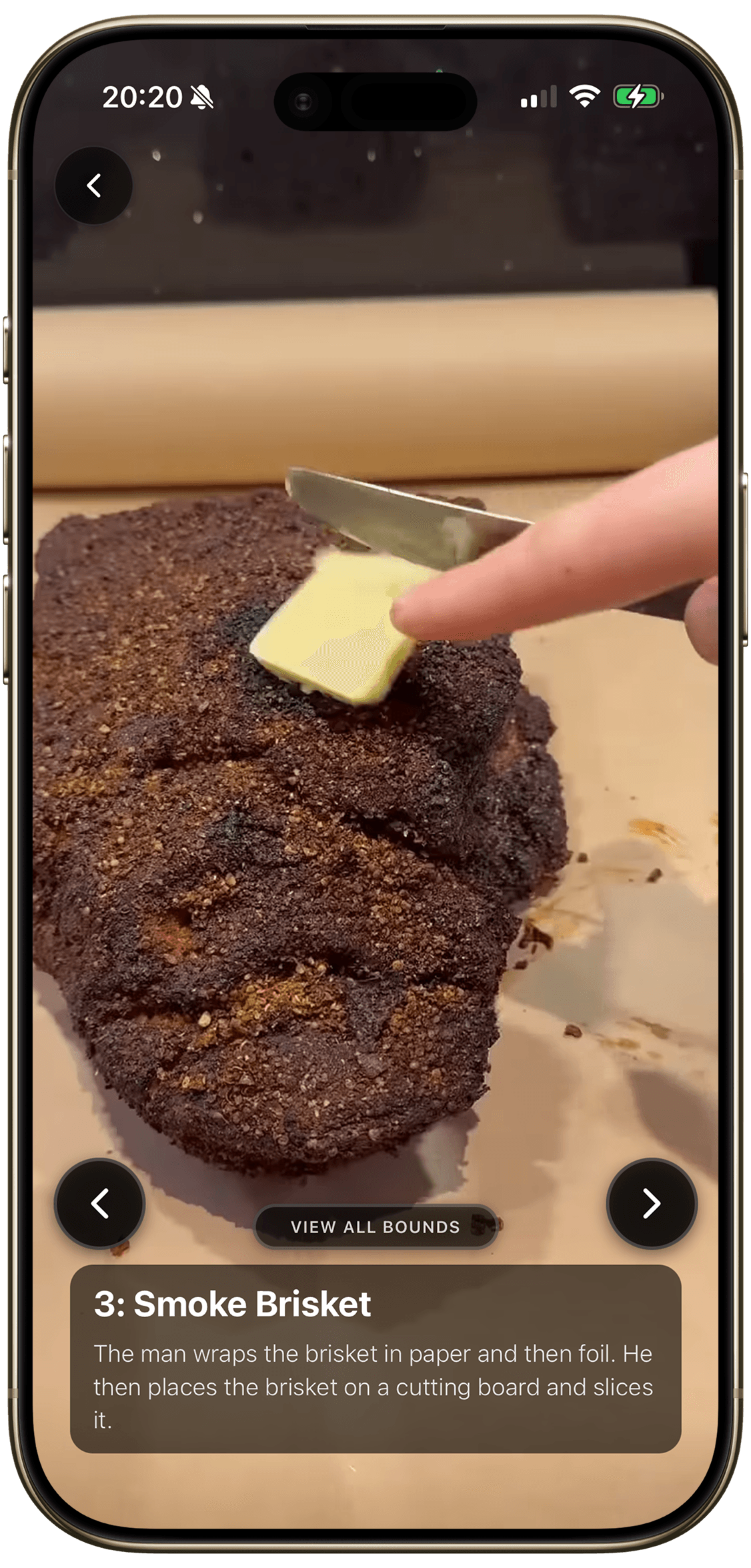 Flow in progress screen